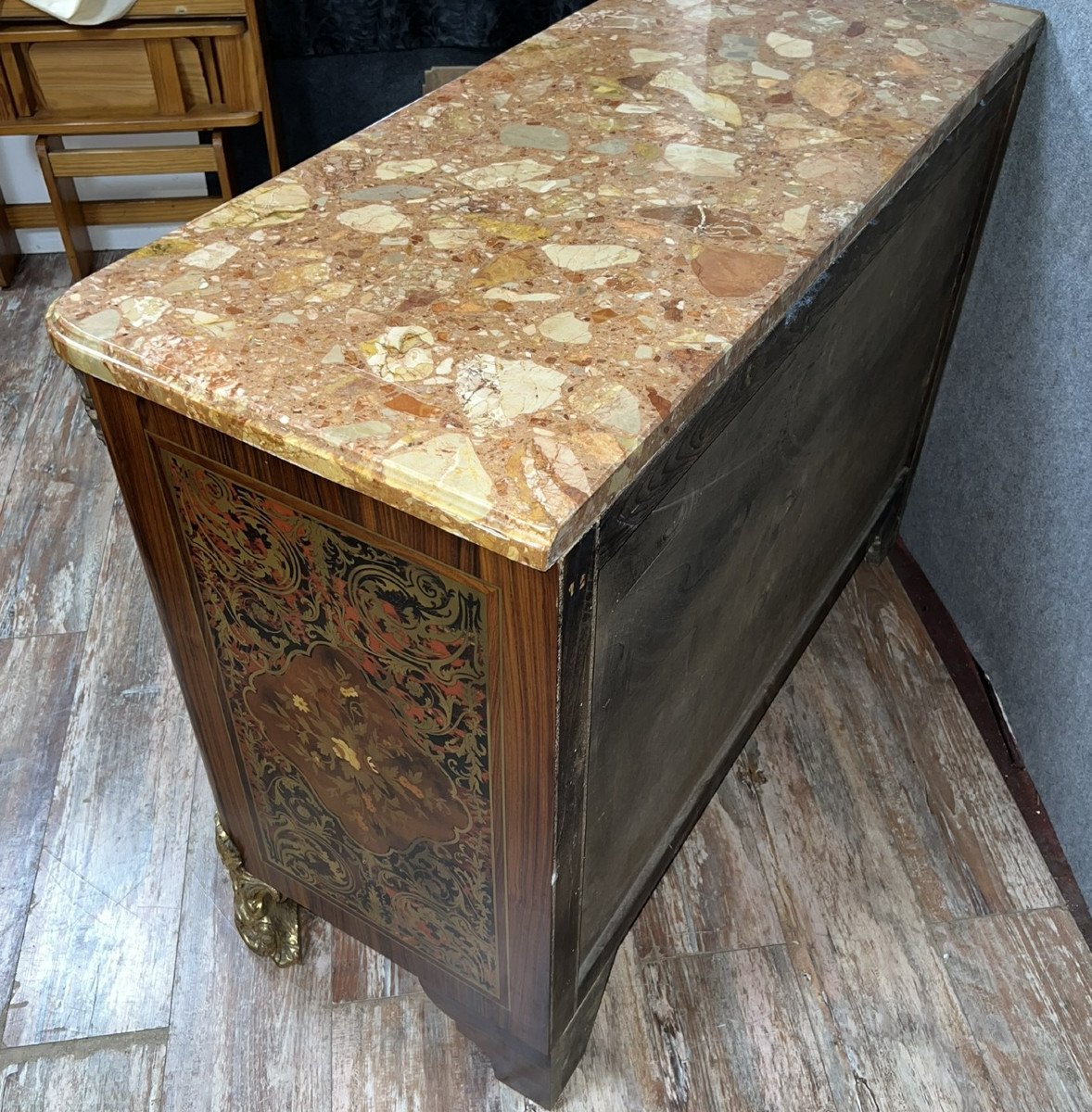 "boulle" Chest Of Drawers, Napoleon III Style -photo-6