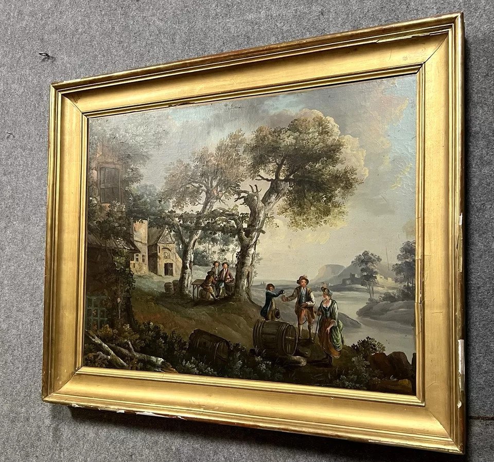 Italian School Around 1800: Oil On Canvas (122 X 101cm)-photo-2