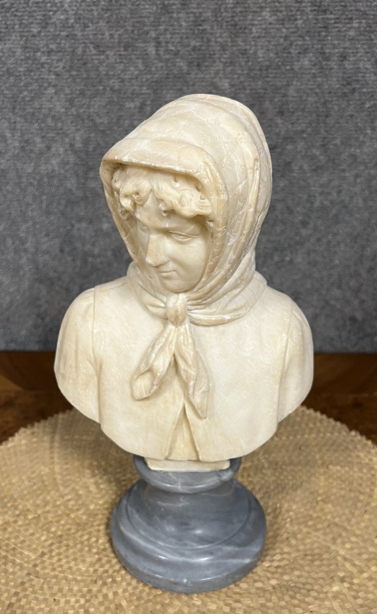 Italian Alabaster And Marble Sculpture -photo-3
