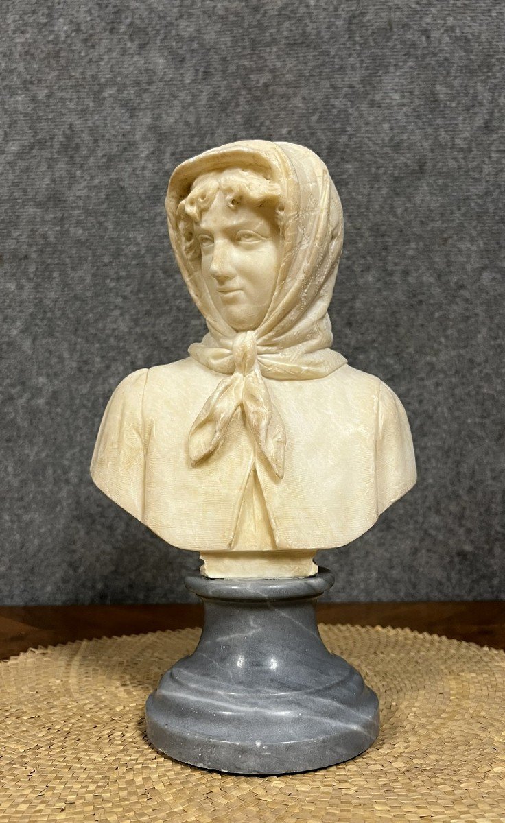 Italian Alabaster And Marble Sculpture 