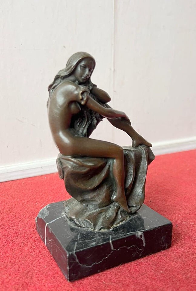 Naughty Bronze Sculpture From The Second Half Of The 20th Century (r2)-photo-3