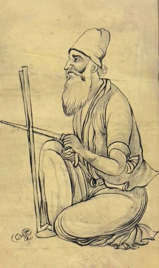 Two Orientalist Inks On Papyrus -photo-5