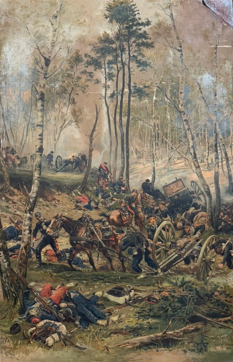 Edouard Detaille : Lithographie Couleur -photo-1