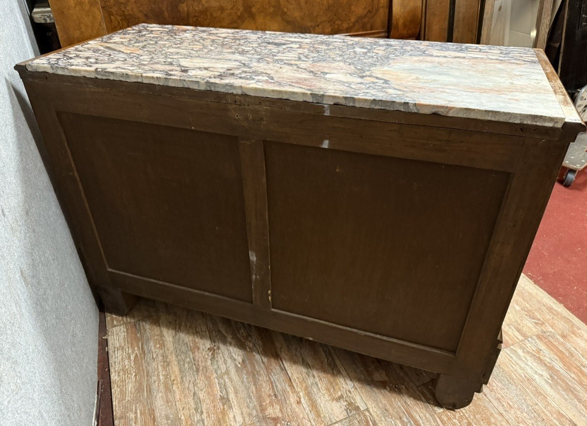 Large Art Deco Mahogany Chest Of Drawers -photo-6