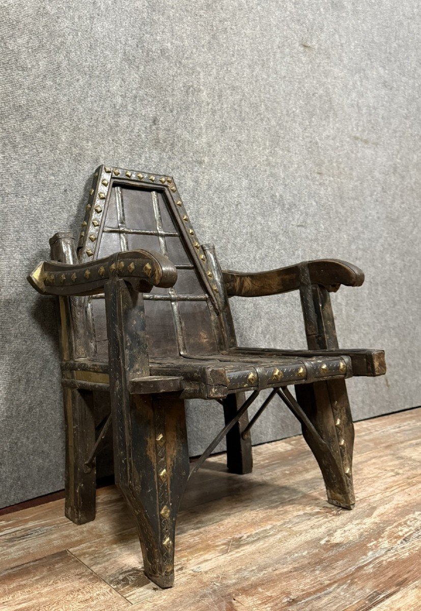 Rajasthan époque XIXe : Fauteuil d'Enfant / Art Primitif -photo-3