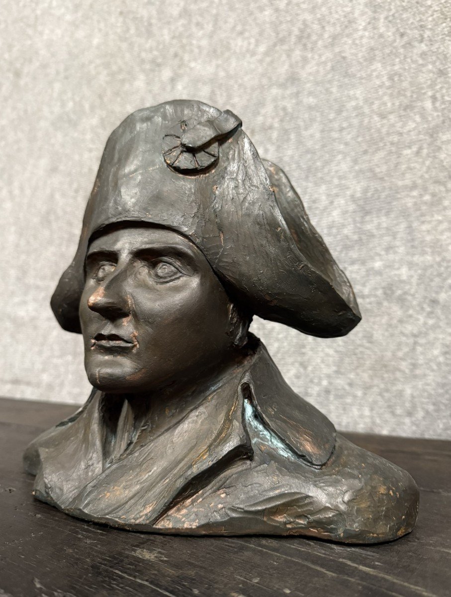 Terracotta Sculpture "bust Of Napoleon Bonaparte"-photo-3