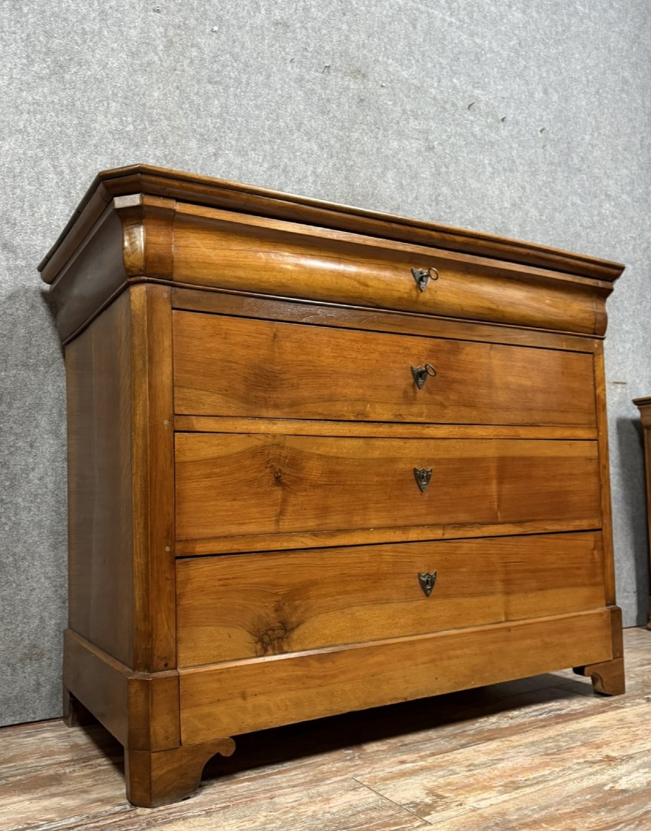 Commode &eacute;poque Louis Philippe En Noyer -photo-3