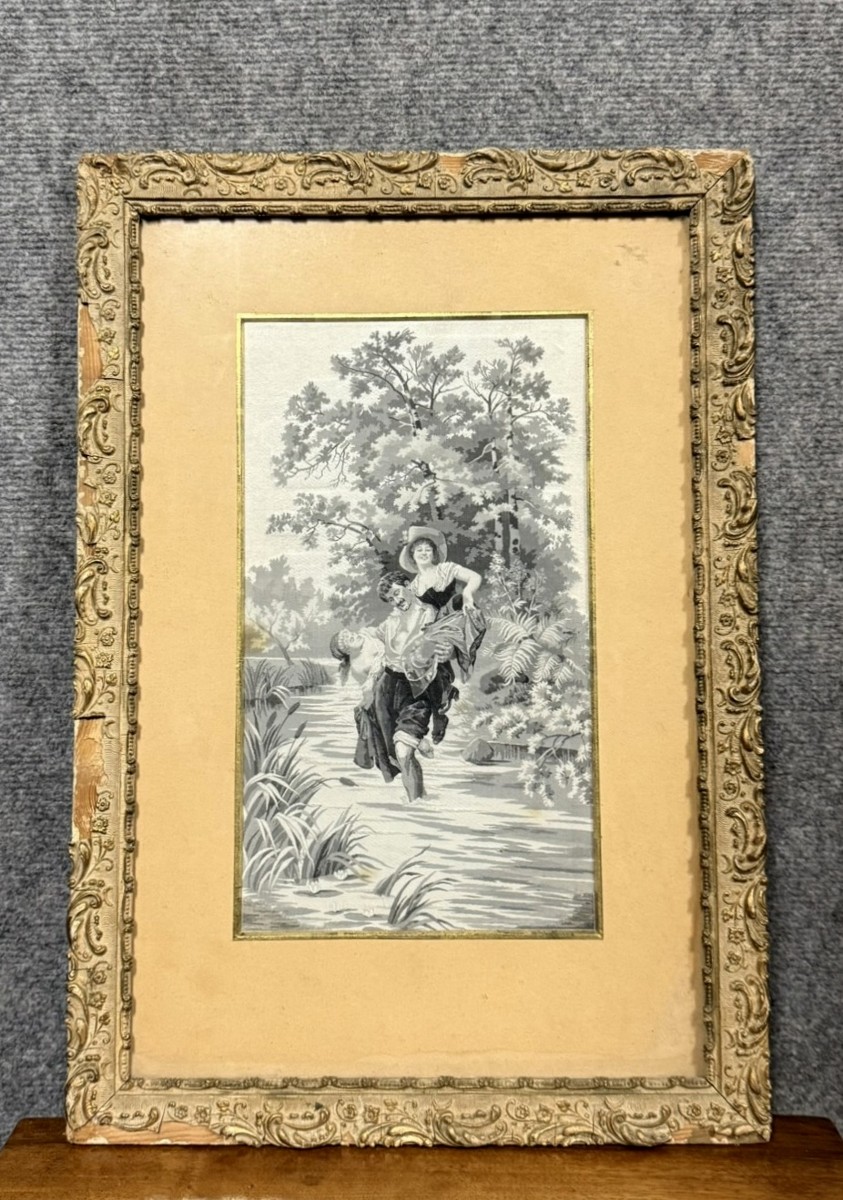 Staron & Meyer, Saint Etienne : Tableau Scène Galante 