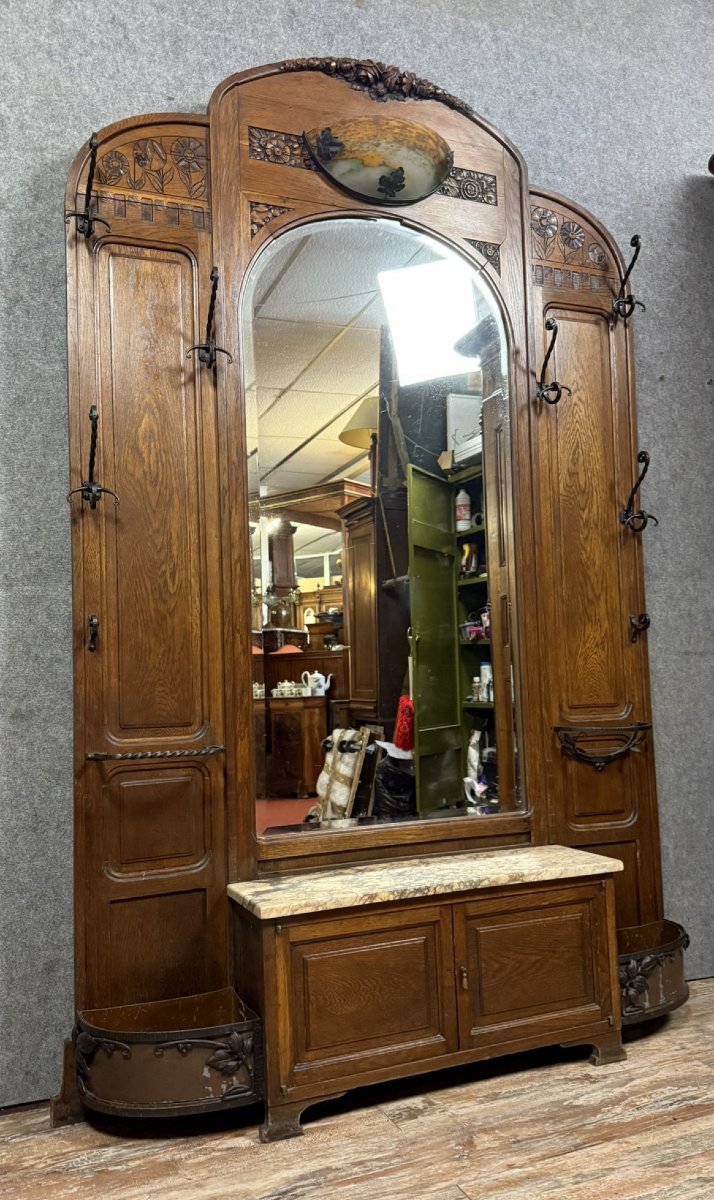  Atelier Delhomme Lyon: Art Nouveau Coat Rack-photo-2