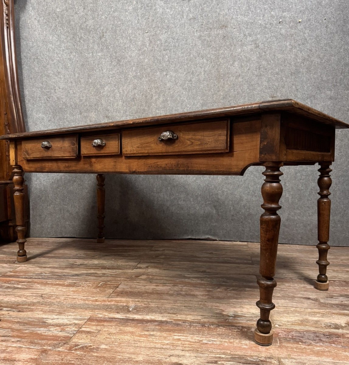 Grande Table Ou Bureau époque Louis Philippe En Bois Massif 