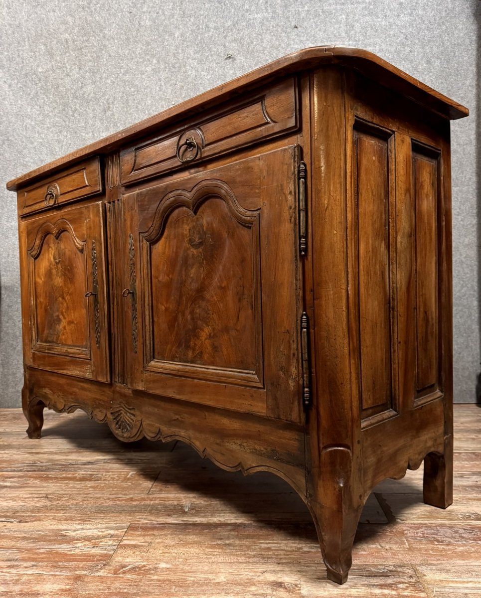 Large Louis XV Lyonnais Buffet In Walnut -photo-5