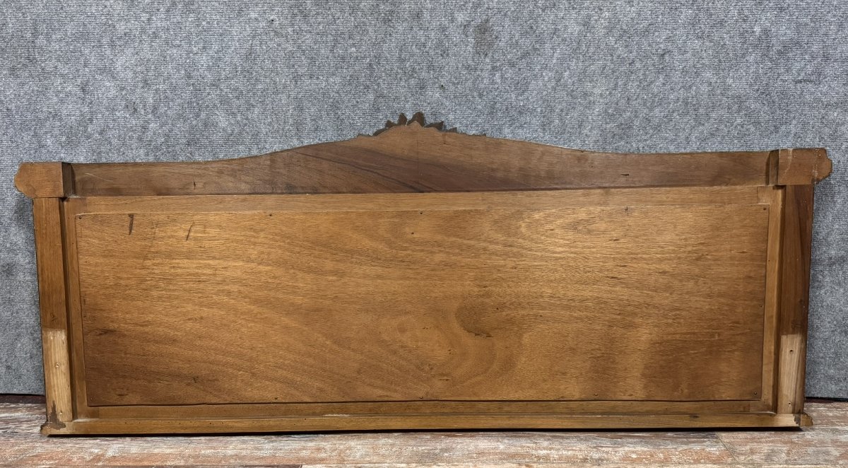 Art Deco Period Mirror In Walnut-photo-5