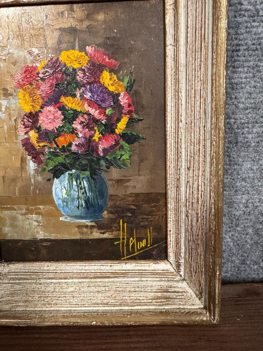 Tableau Huile Sur Panneau -photo-2
