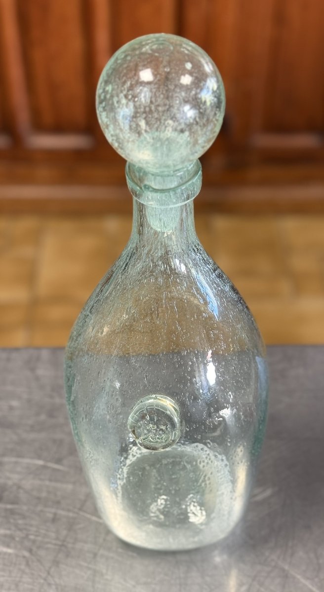 Biot: Very Large Bubble Glass Bottle -photo-4