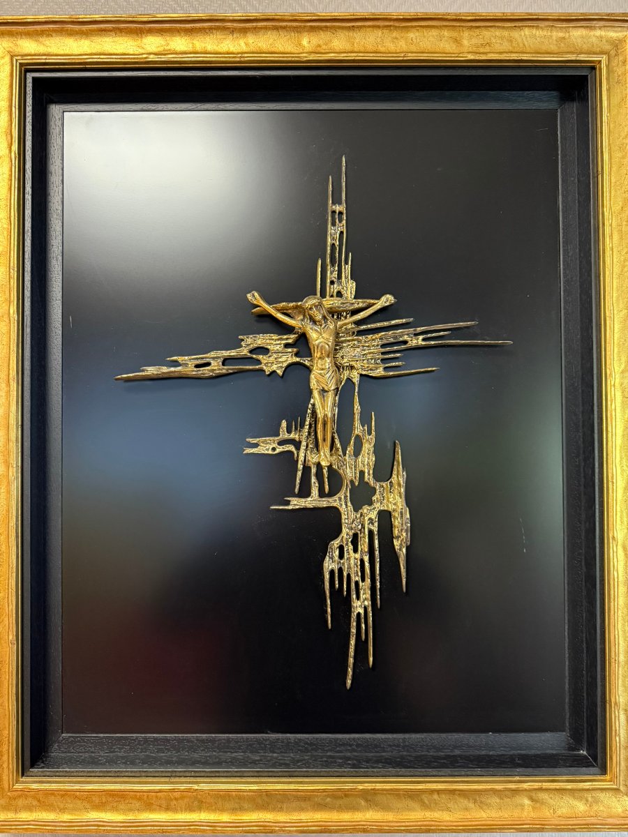 Rare Large Christ Of Saint John Of The Cross   -photo-3