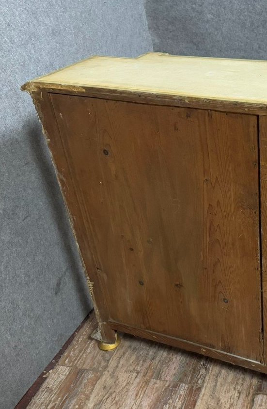 Rare Meuble Vénitien De Forme Particuliére En Bois Laqué -photo-6