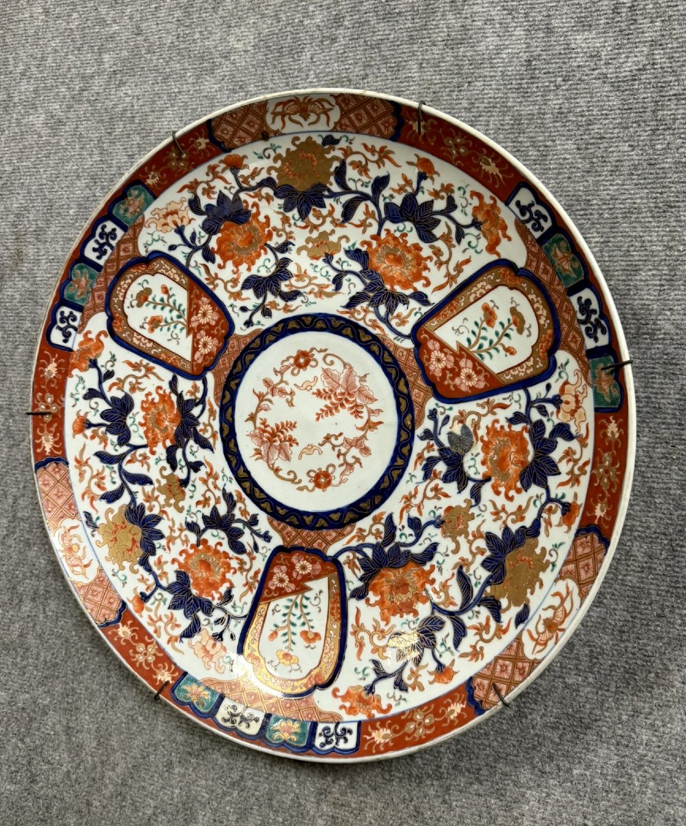 Japan Circa 1900: Very Large Imari Porcelain Platter Or Centerpiece -photo-2