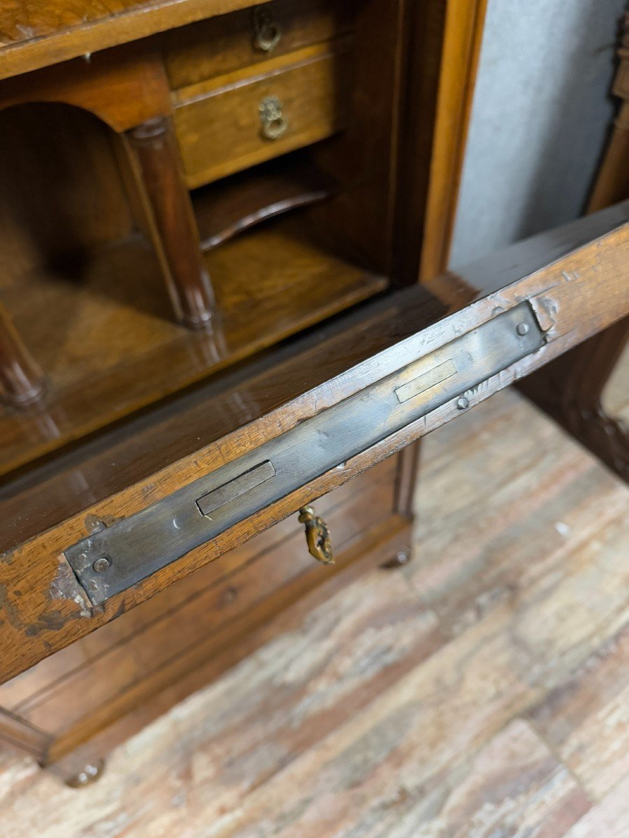 Louis Philippe Period Secretary With Doucine In Walnut -photo-6