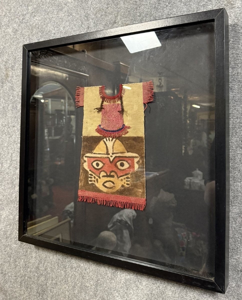 Peru Inca Culture: Fragment Of Fabric Representing A Ritual Costume -photo-3