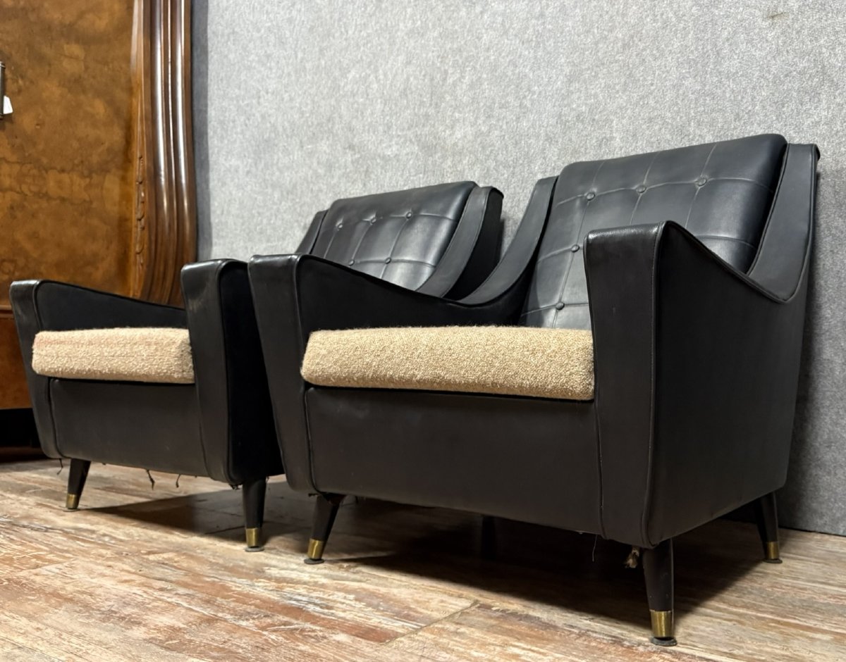 Pair Of Erton Armchairs Circa 1960/1970-photo-3