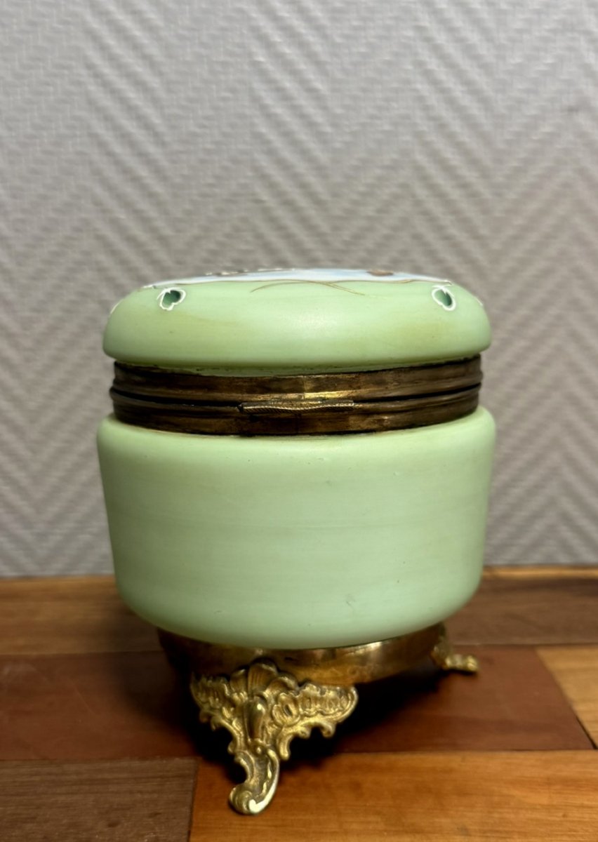 Napoleon III Period Opaline Candy Box Or Jewelry Box -photo-6