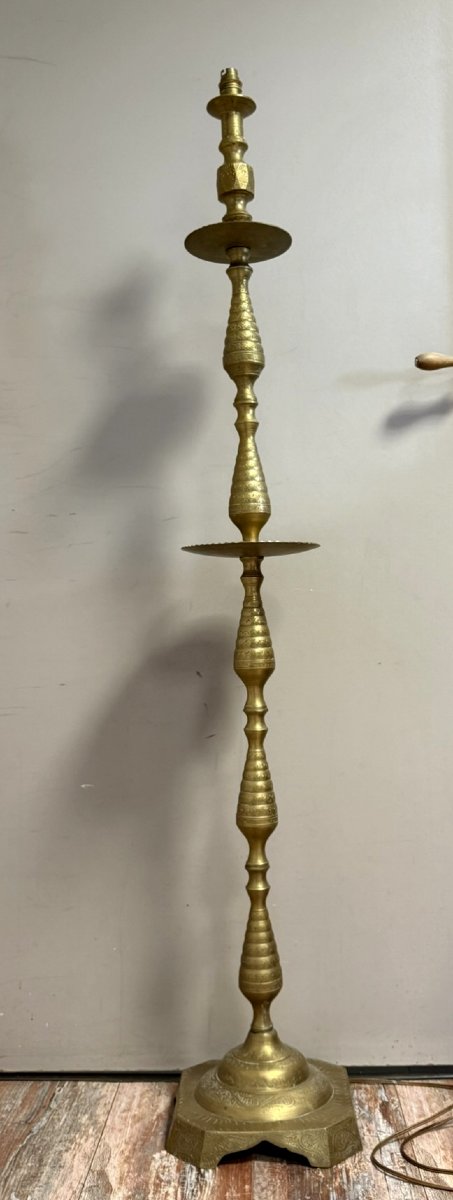 Syrie Fin XIXeme : Très Grand Chandelier / H142 Cm  -photo-1
