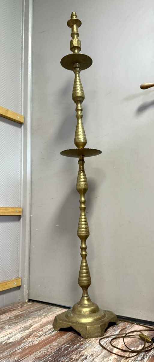 Syrie Fin XIXeme : Très Grand Chandelier / H142 Cm  -photo-2