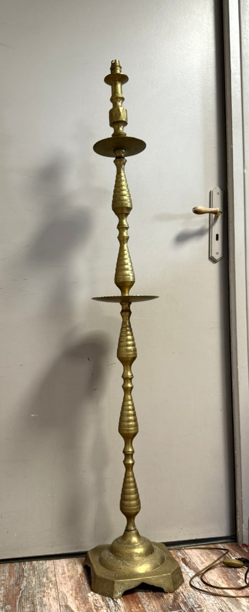 Syrie Fin XIXeme : Très Grand Chandelier / H142 Cm  -photo-3