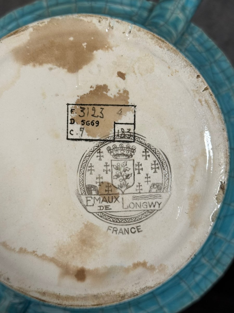 Longwy: Important Bowl Or Empty Pocket In Polychrome Cloisonné And Craquelé Enamels -photo-7