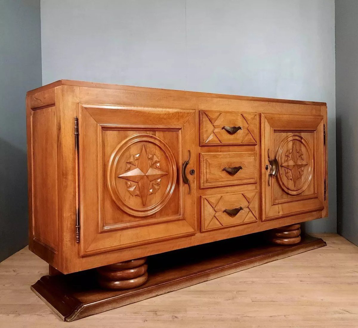Art Deco Period Walnut Sideboard-photo-1