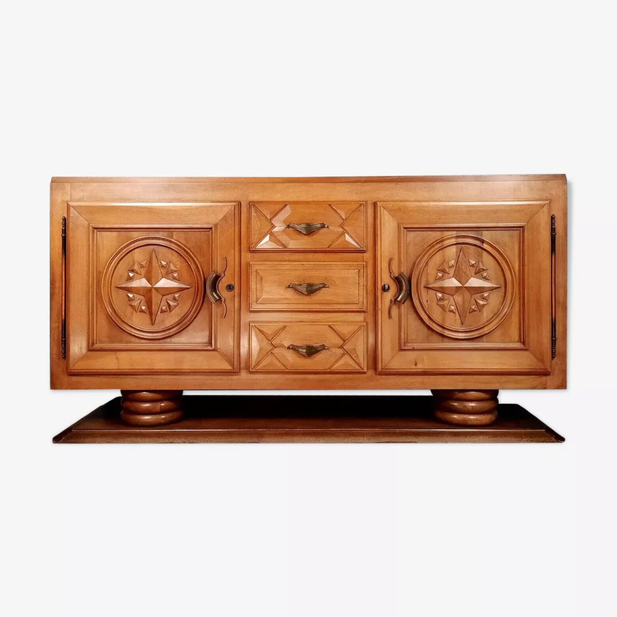 Art Deco Period Walnut Sideboard-photo-4