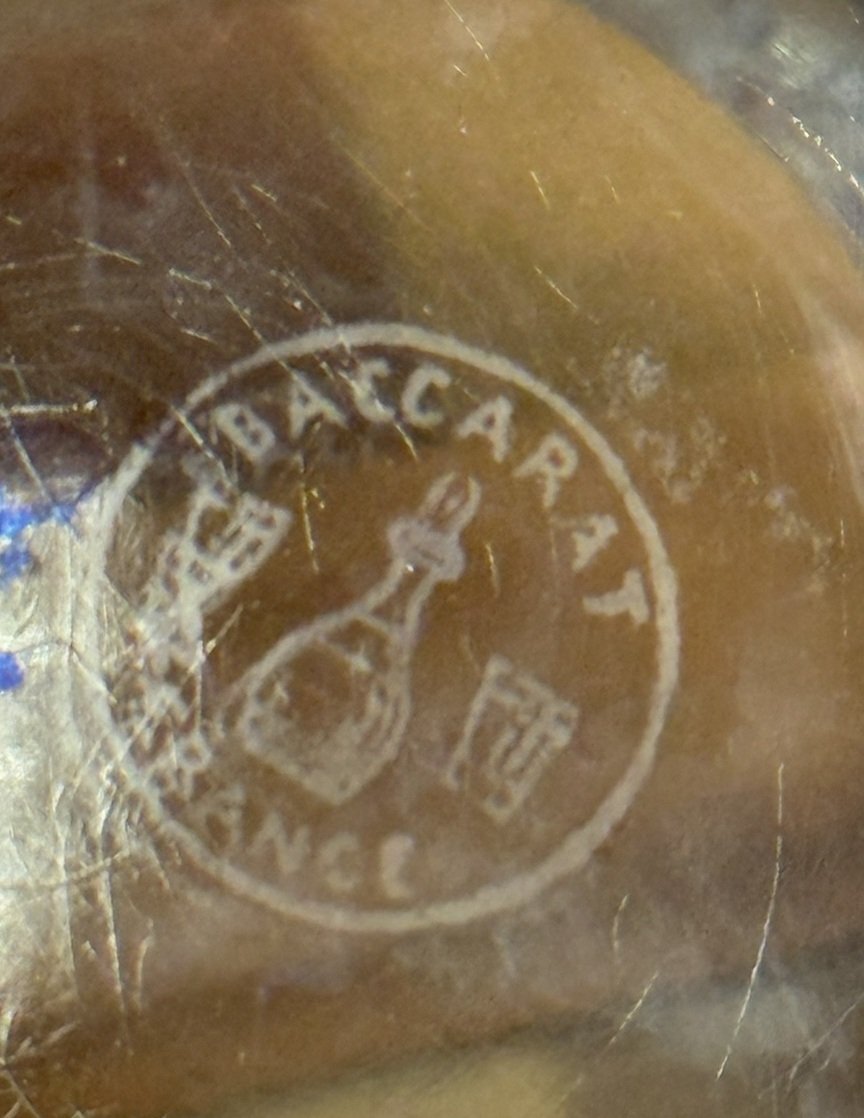 Baccarat: Large Talleyrand Crystal Bowl On Heel -photo-5
