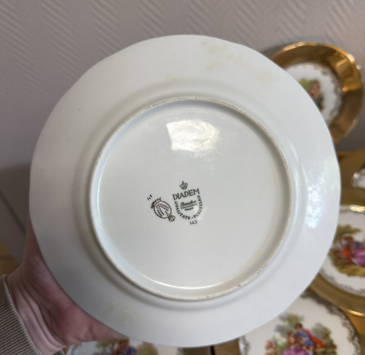Set Of 10 Bavarian Porcelain Plates -photo-7