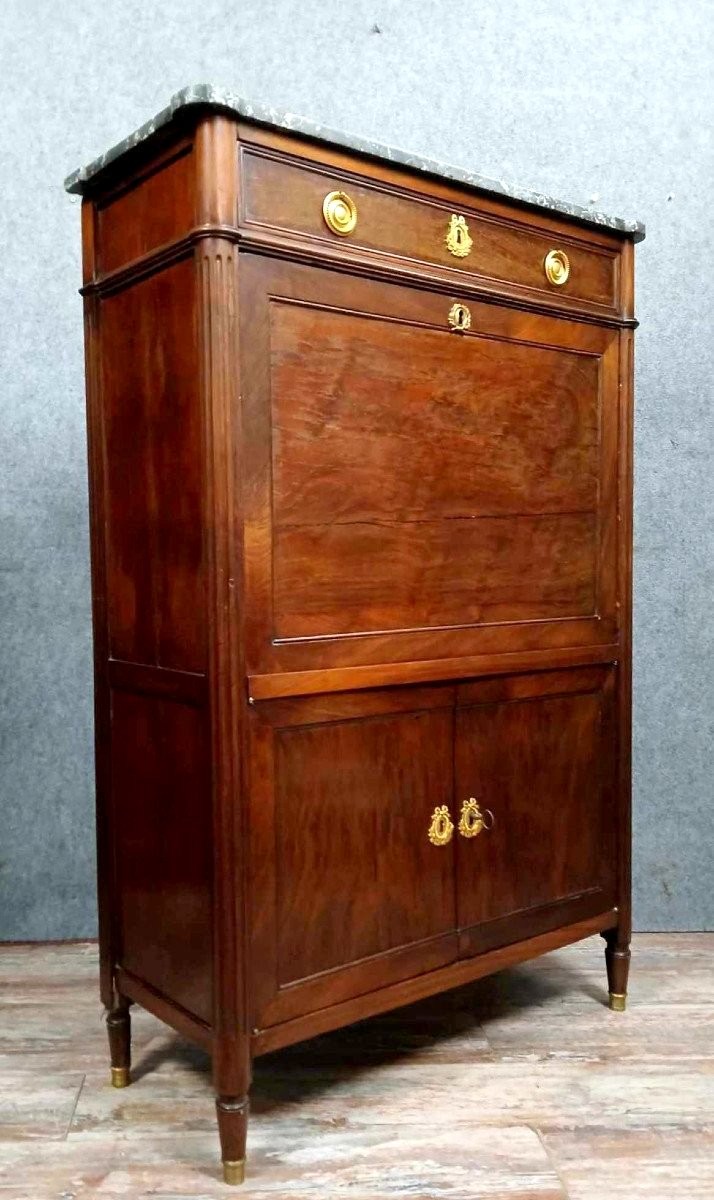 Secrétaire époque Louis XVI En Acajou