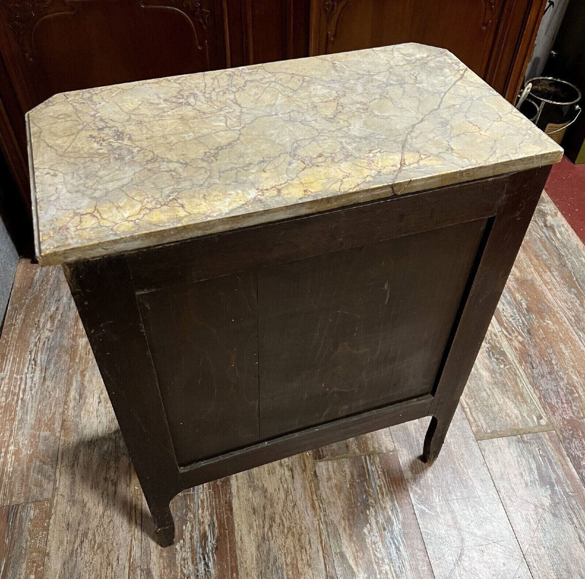 Commode De Dame Style Louis XV En Marqueterie-photo-5