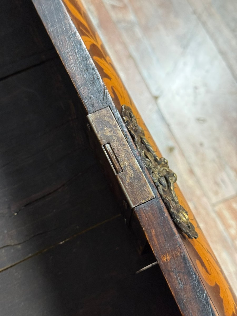 Holland 18th Century: Important Curved Scribanne Chest Of Drawers-photo-4