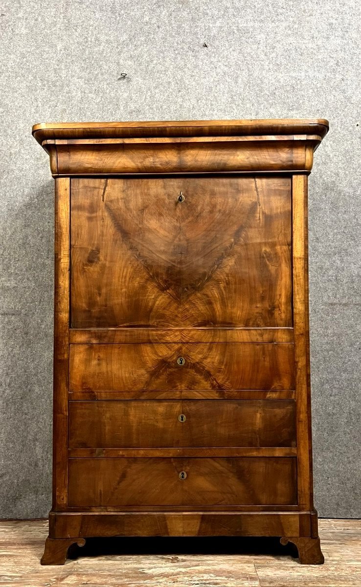 Louis Philippe Period Mahogany Secretary-photo-1