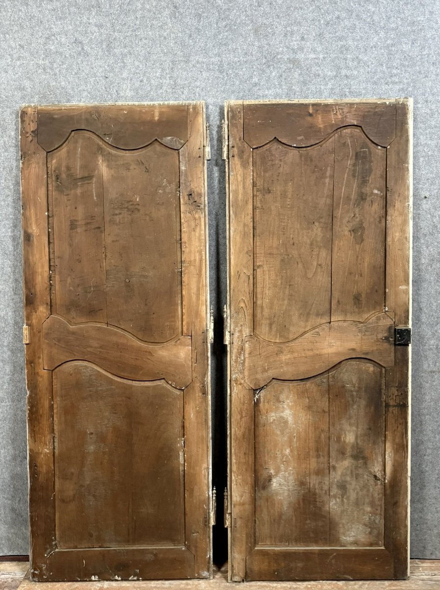 Pair Of 18th Century Wood-panelled Doors In Poplar-photo-5
