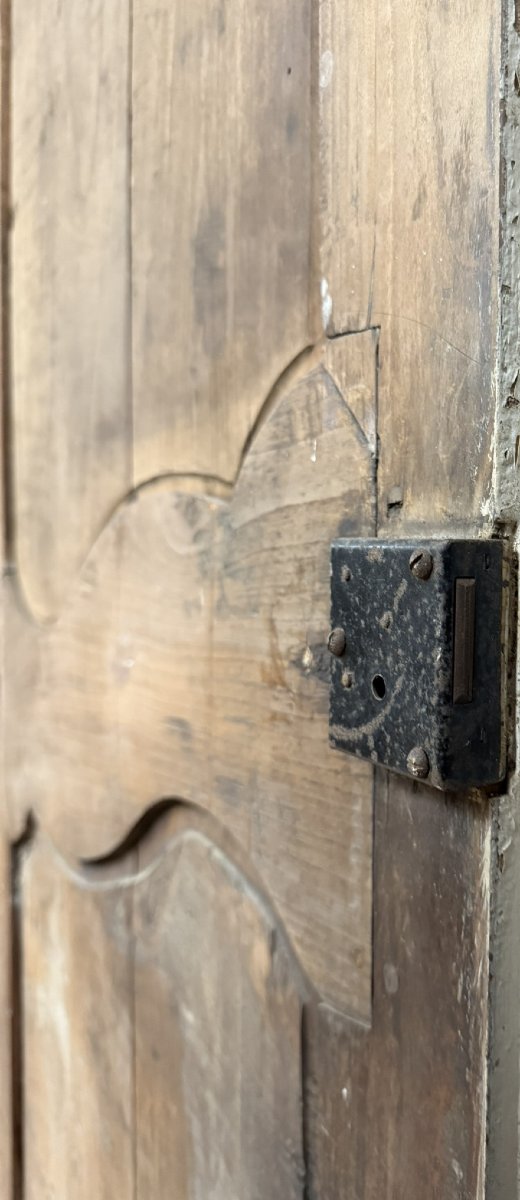 Pair Of 18th Century Wood-panelled Doors In Poplar-photo-6