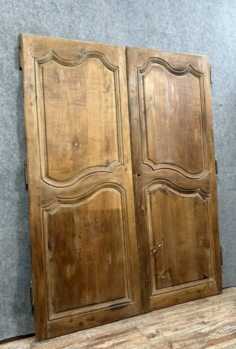 Pair Of 18th Century Wood-panelled Doors In Poplar