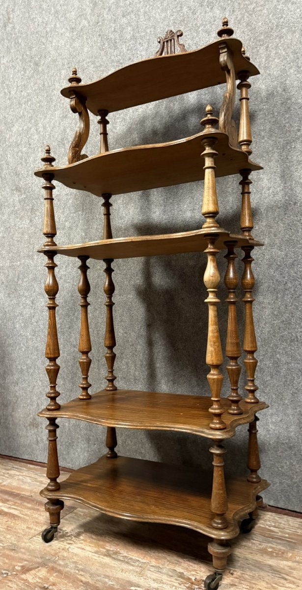Large Napoleon III Period Shelf In Rosewood-photo-3