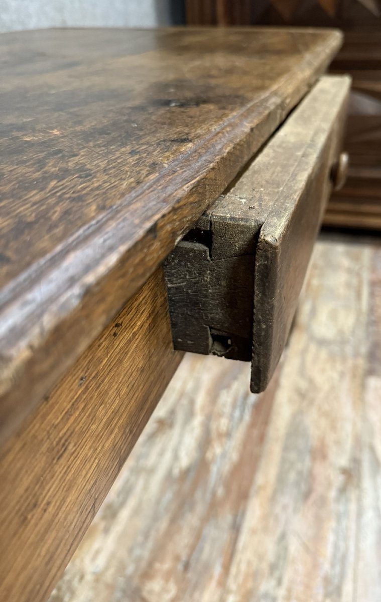 Louis XIII Period Desk In Solid Wood -photo-4