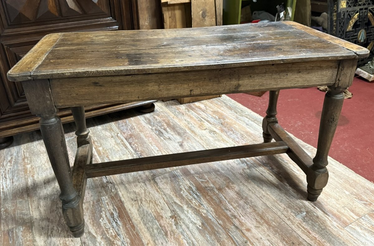 Louis XIII Period Desk In Solid Wood -photo-5