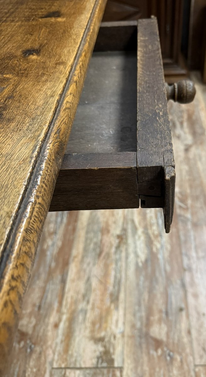 Louis XIII Period Desk In Solid Oak -photo-4