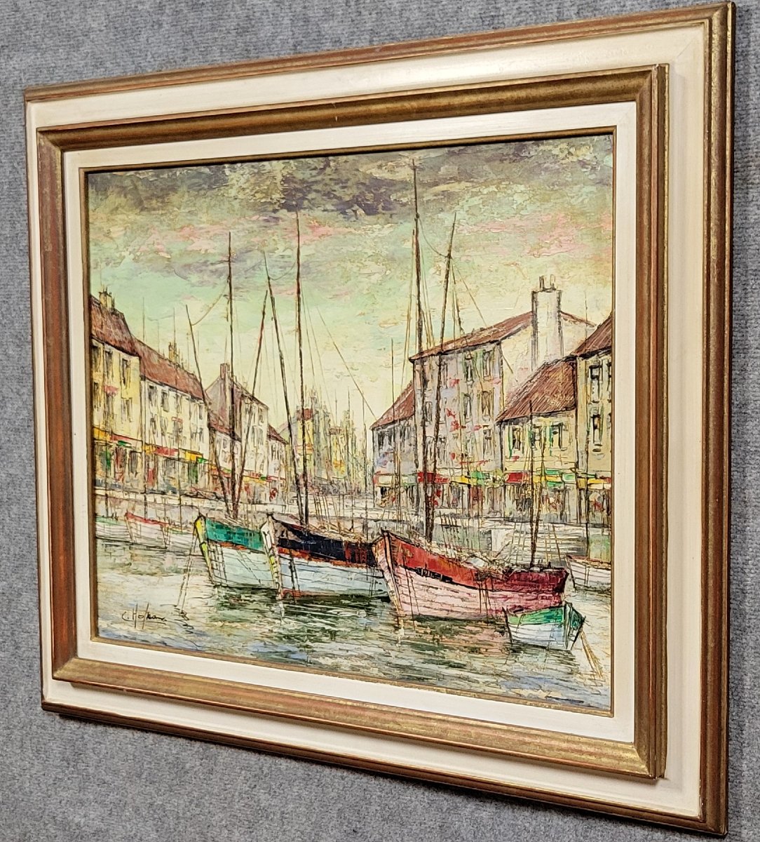 Oil Painting On Canvas From The Art Deco Period-photo-1