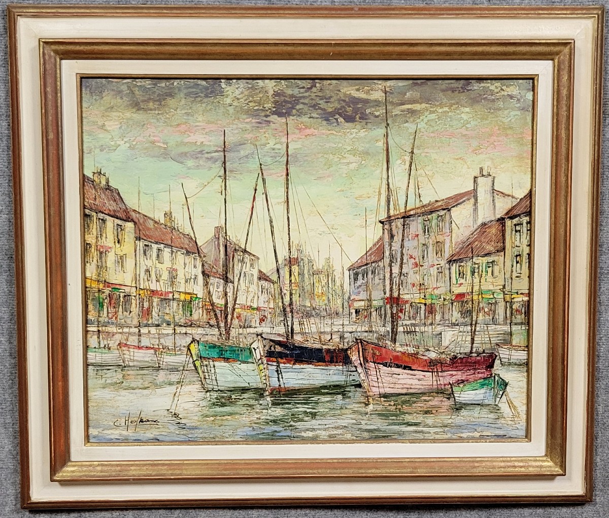 Oil Painting On Canvas From The Art Deco Period