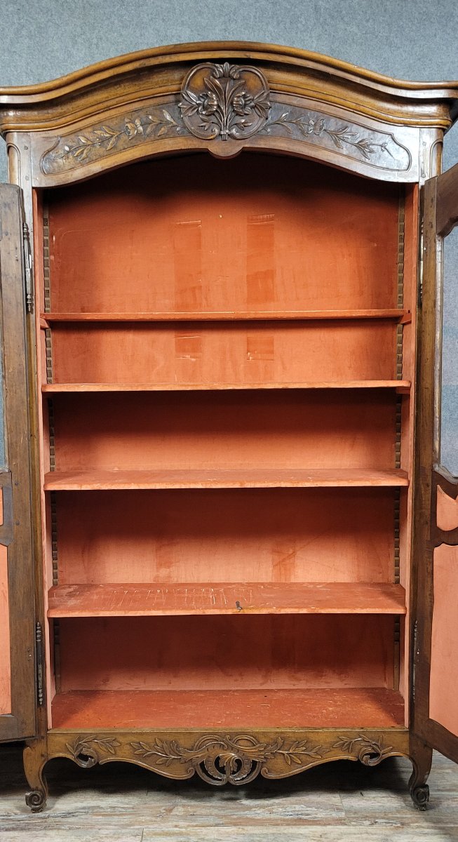 Louis XV Period Provençal Bookcase In Walnut-photo-4