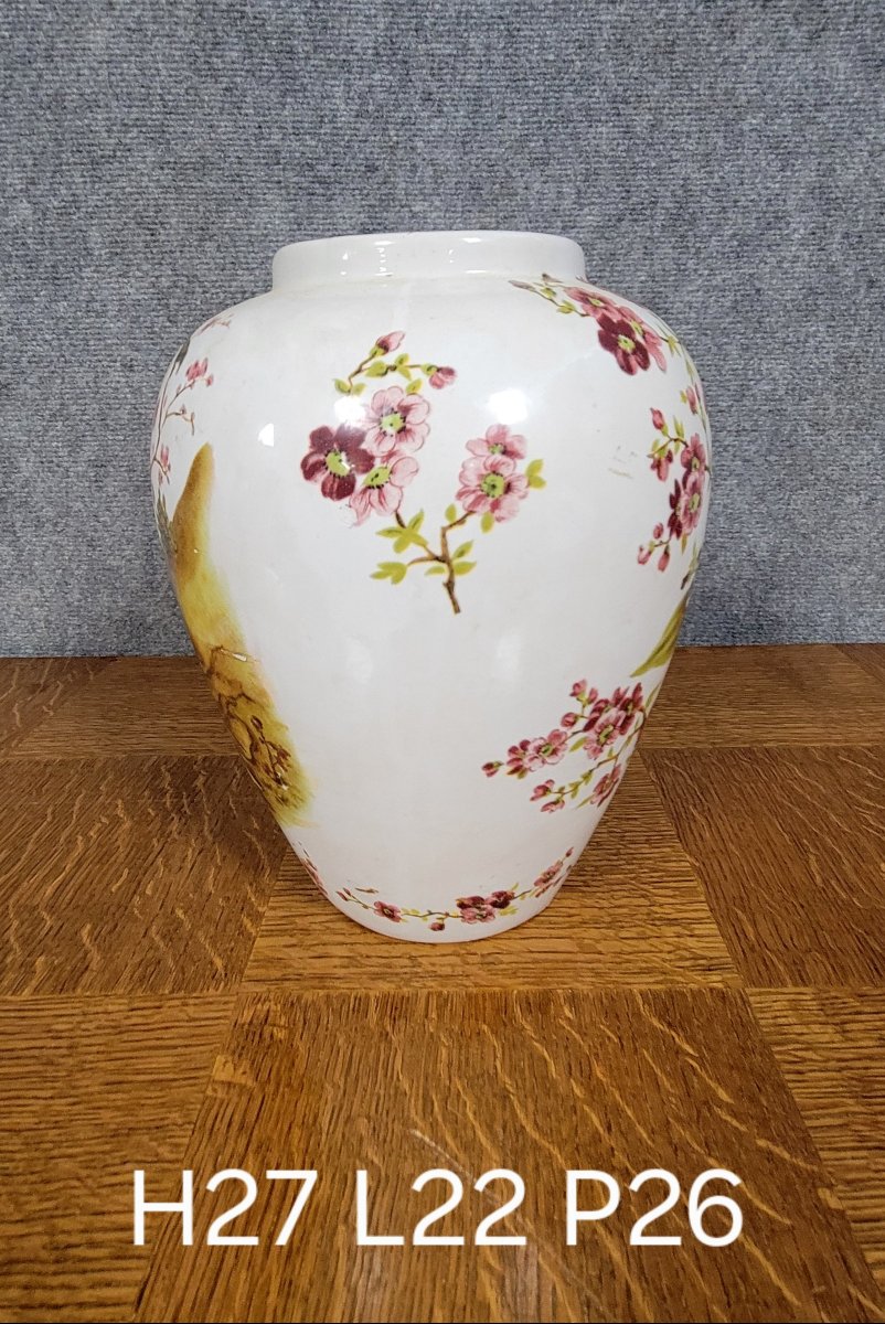 Asie XXeme : vase en porcelaine   -photo-1