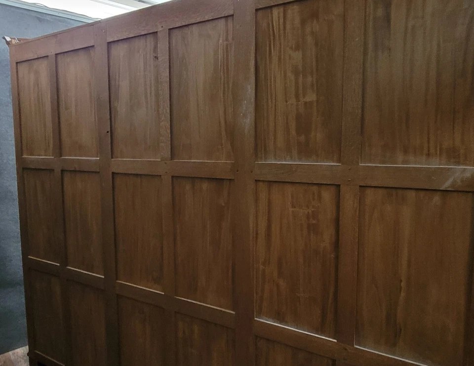 Large Bibus Bookcase In Solid Cherry Wood-photo-4