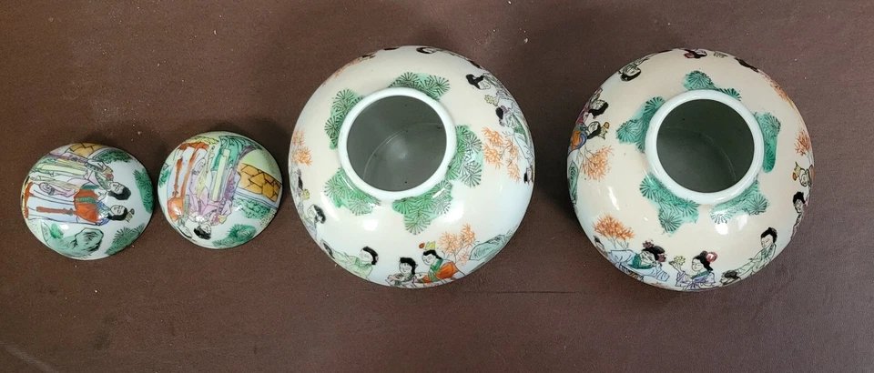 Asia 20th Century: Two Porcelain Ginger Jars (d)-photo-3